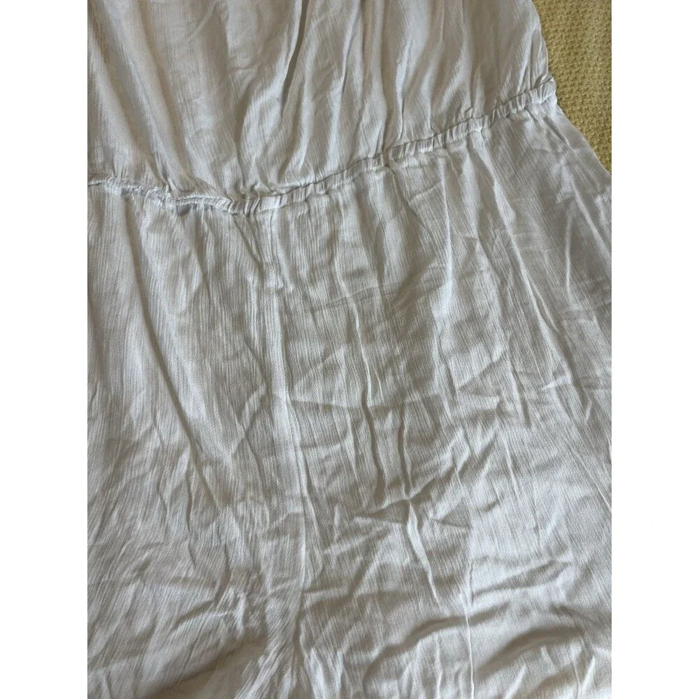 NWT Kona Sol Women's Off the Shoulder Swim Cover Up Romper White Size XL